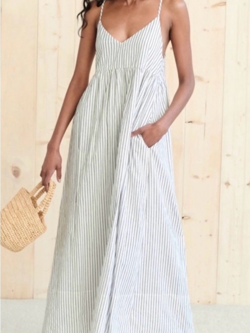 Jenni Kayne Cover Dress in Navy Stripe, Size XXS